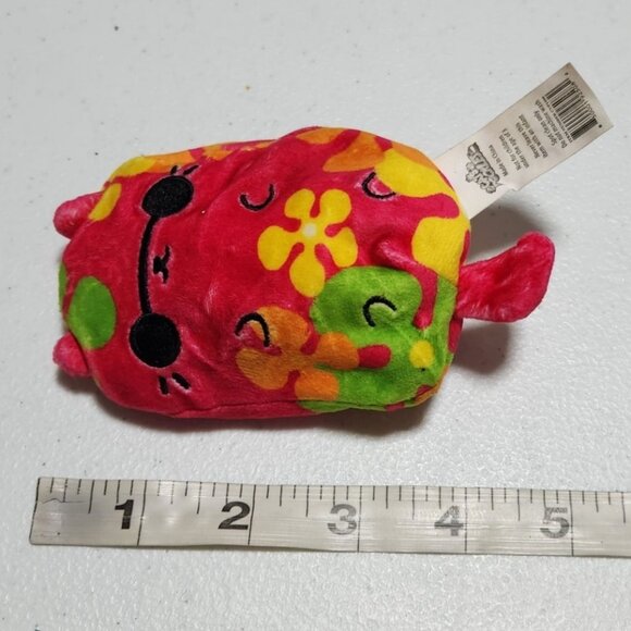 Cats vs Pickles Groovy Cat 4 inch Plush Pink Kitty 70s Hippie Stuffed Animal Toy - Picture 4 of 4